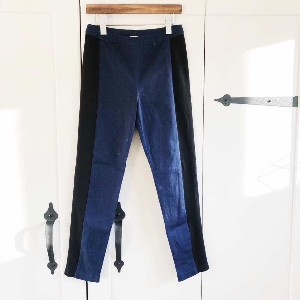 St. John denim panel leggings
